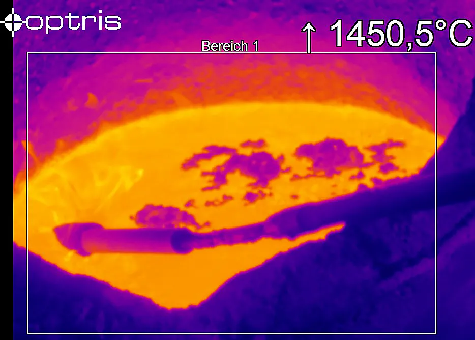 열악한 환경에서도 Optris 적외선 기술로 슬래그 검출 및 제어 자동화